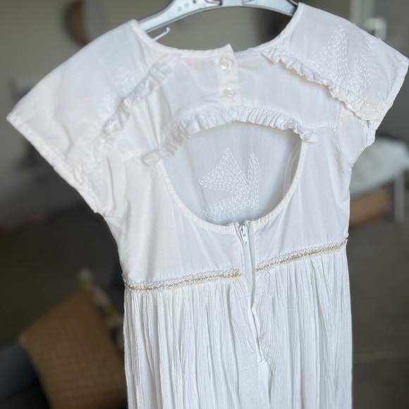 TAO (French brand) 4T white embroidered dress - Picture 4 of 4